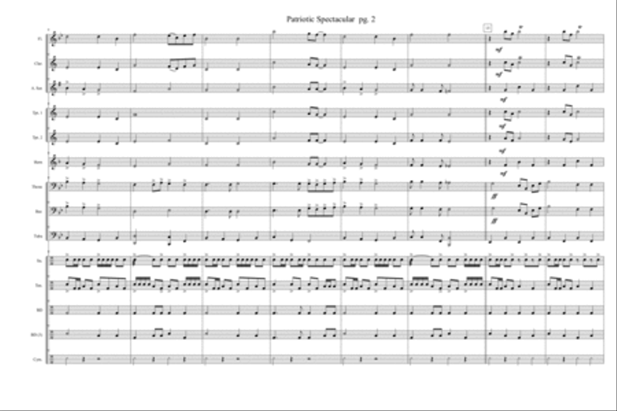 Patriotic Spectacular Patriotic Spectacular Marching Band scores gallery preview page 3