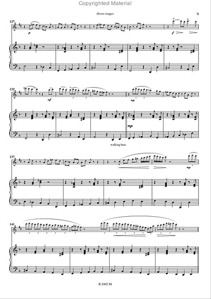 Ocres rouges Piano Accompaniment scores gallery preview page 7