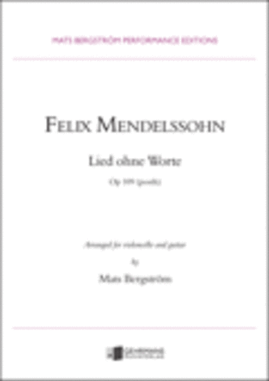 Lied ohne Worte Cello scores gallery preview page 1