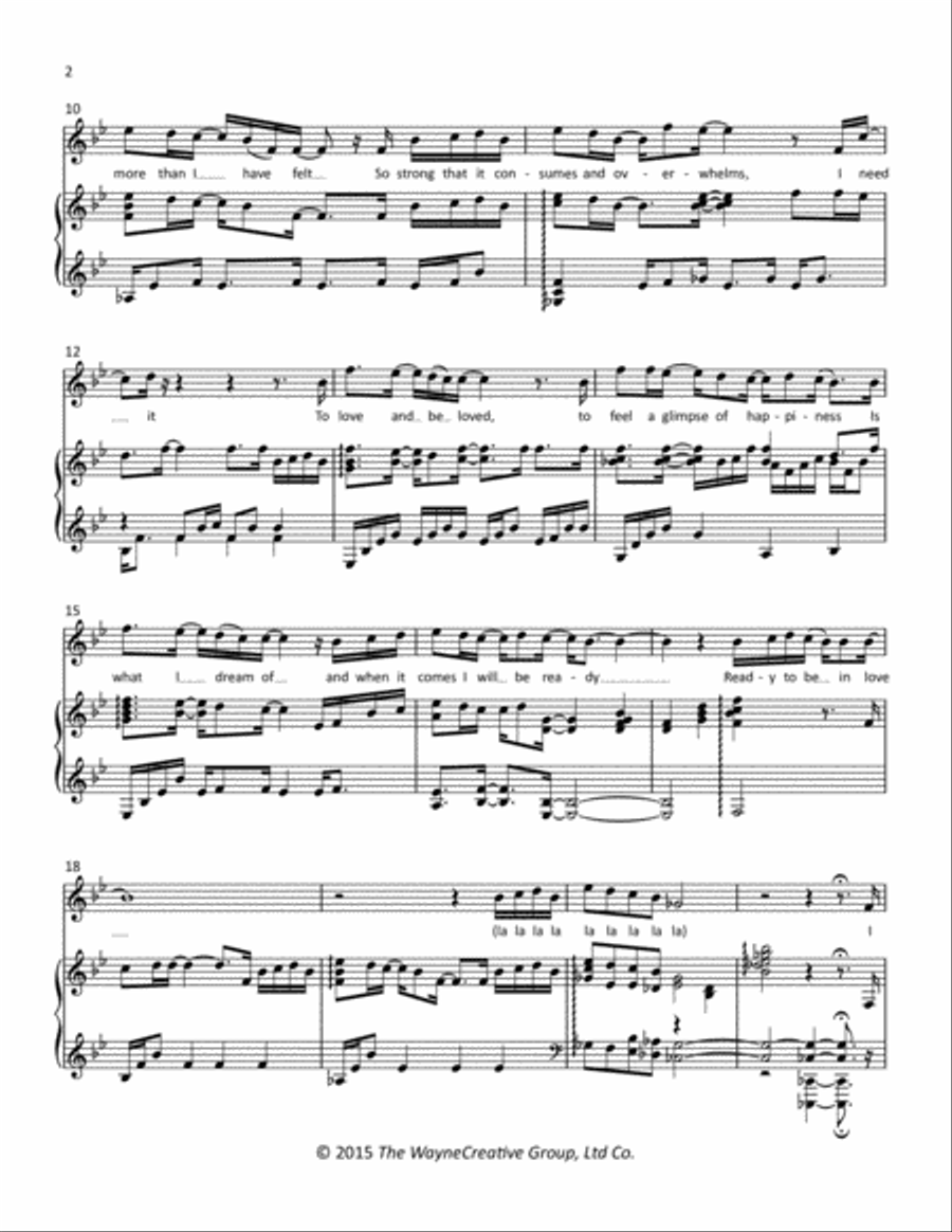 Ready To Be Loved Voice scores gallery preview page 2
