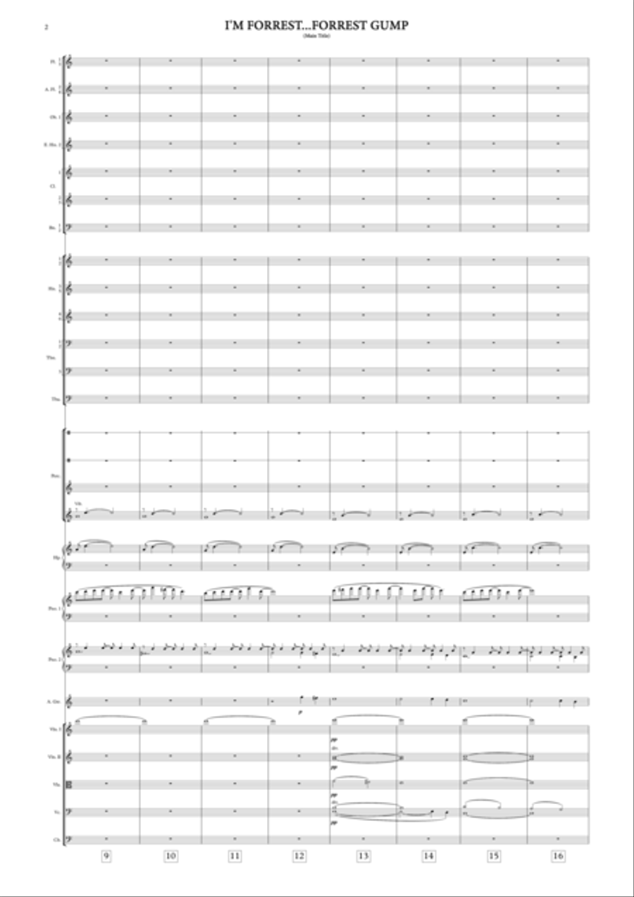 I'm Forrest... Forrest Gump Full Orchestra scores gallery preview page 4