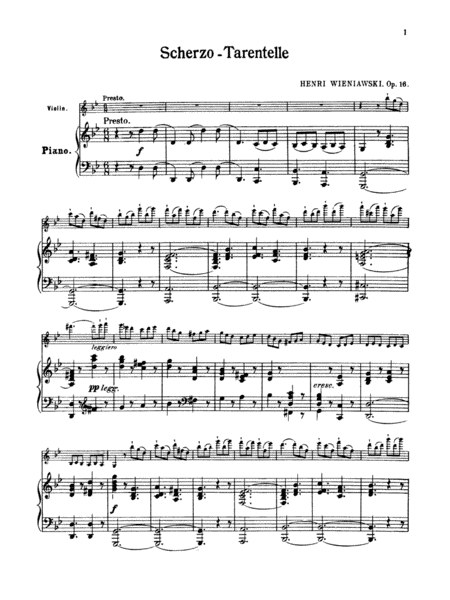 Scherzo Tarantelle, Op. 16