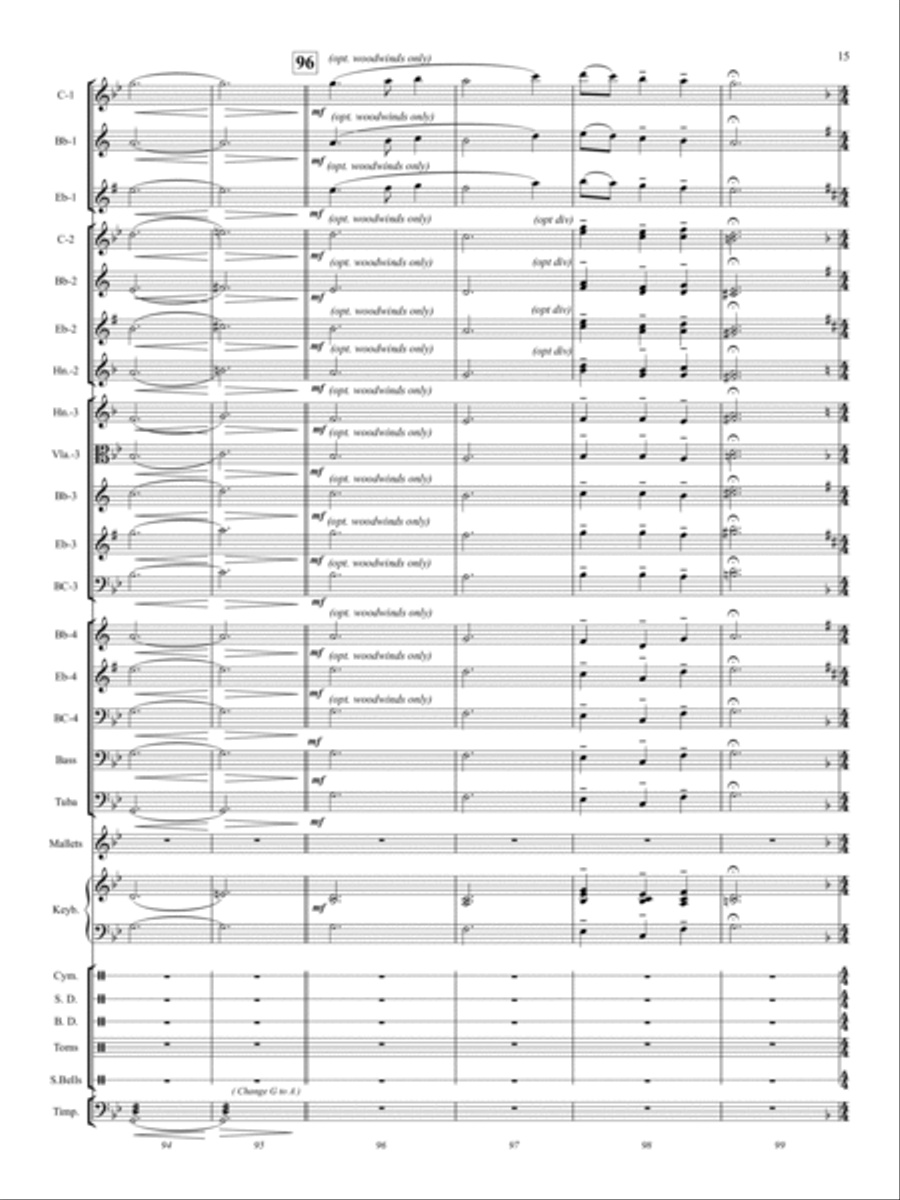 Fire Dance Concert Band scores gallery preview page 16