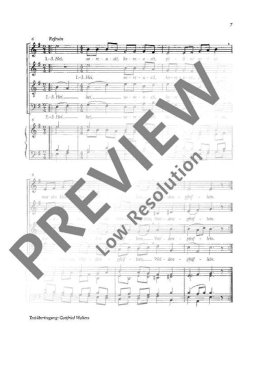 Five Baltic folk songs Five Baltic folk songs 4-Part scores gallery preview page 8