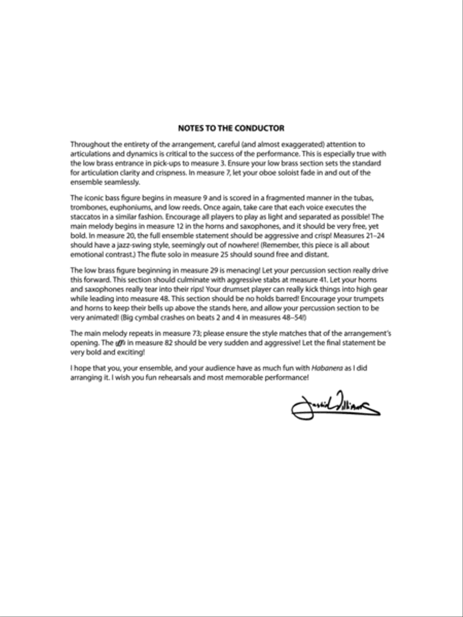 Habanera: Score Concert Band scores gallery preview page 2