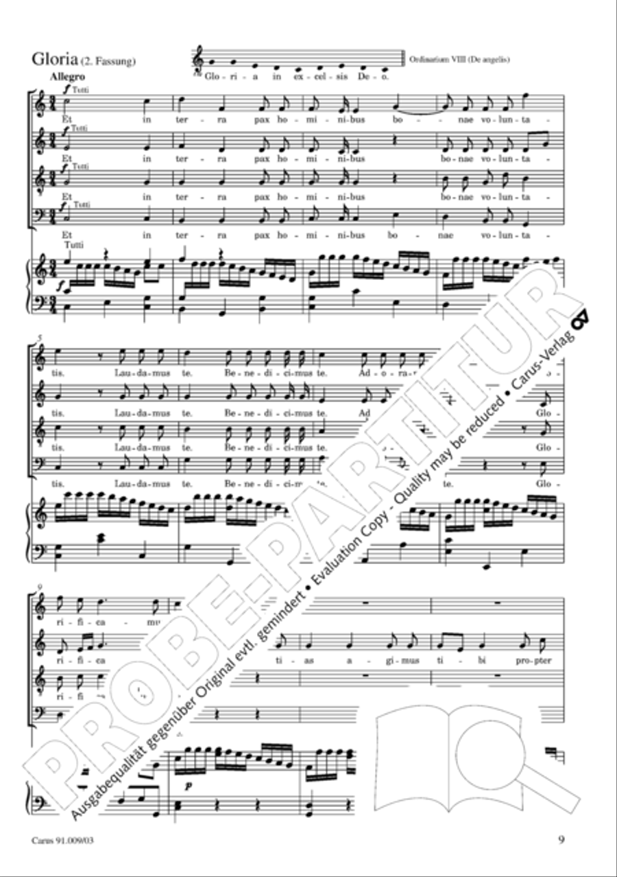 Missa Sancti Gabrielis 4-Part scores gallery preview page 10