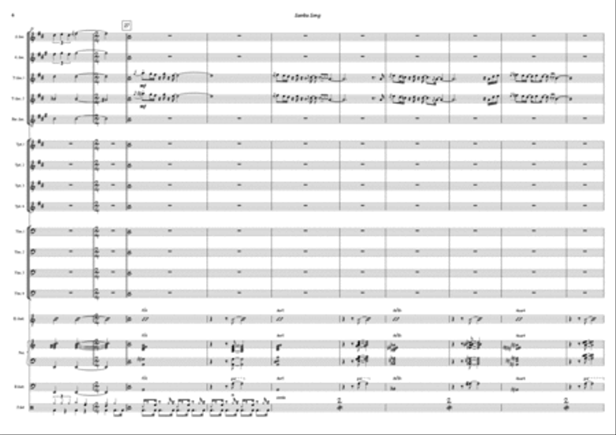 Samba Song Jazz Ensemble scores gallery preview page 4