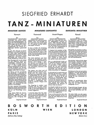 Tanzminiaturen - Miniature Dances