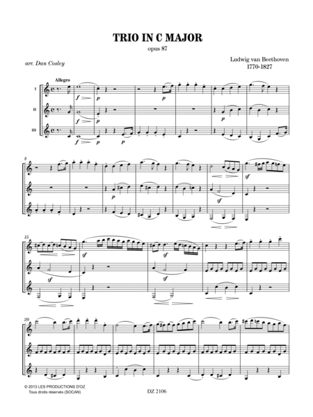Trio in C major, opus 87