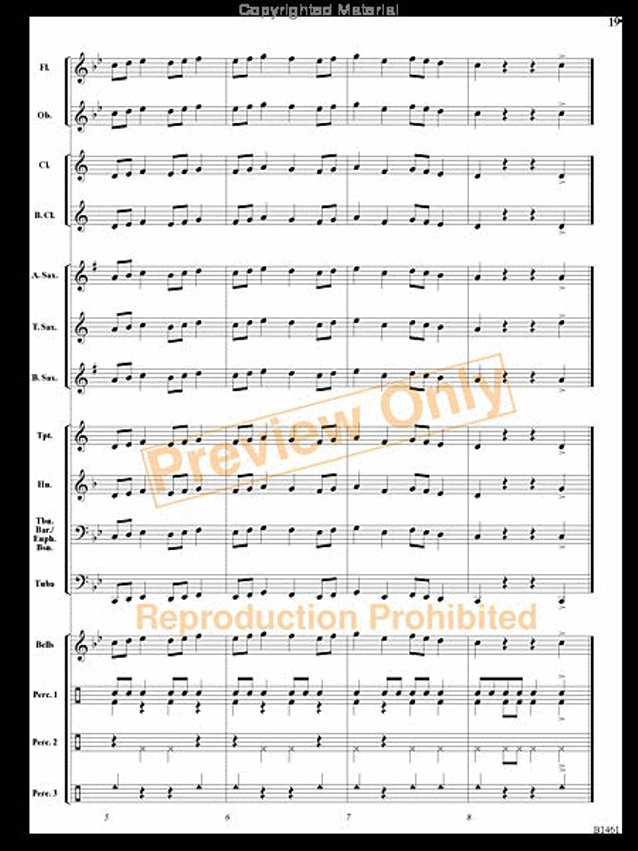 Chisholm Concert Band scores gallery preview page 18