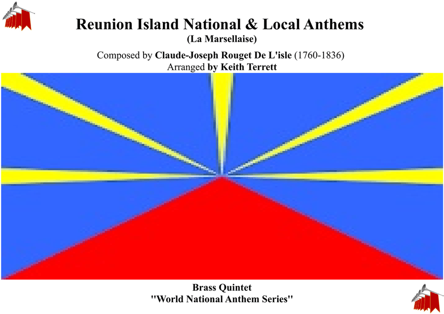 Reunion Island National & Local Anthems ''La Marsellaise'' & "P'tite fleur aimée" for Brass Quintet image number null