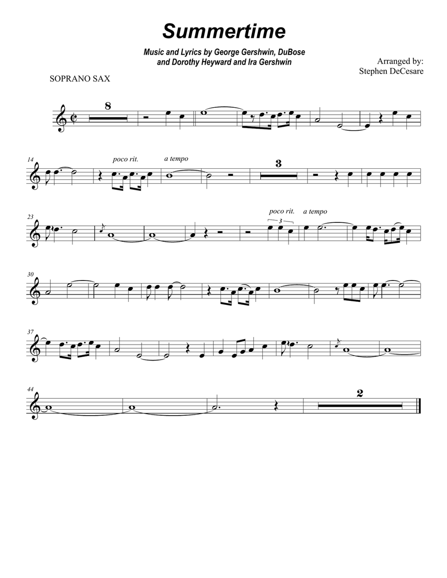 Summertime Large Ensemble scores gallery preview page 6