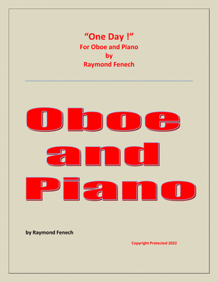 One Day ! for Oboe and Piano - Intermediate level