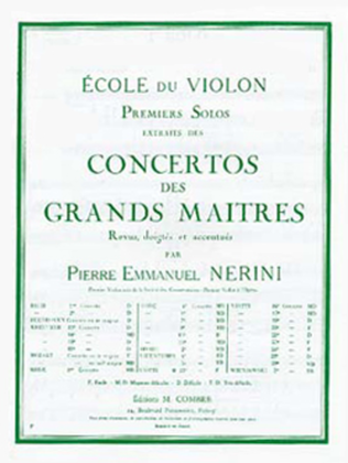Book cover for Concerto No. 13: solo no. 1