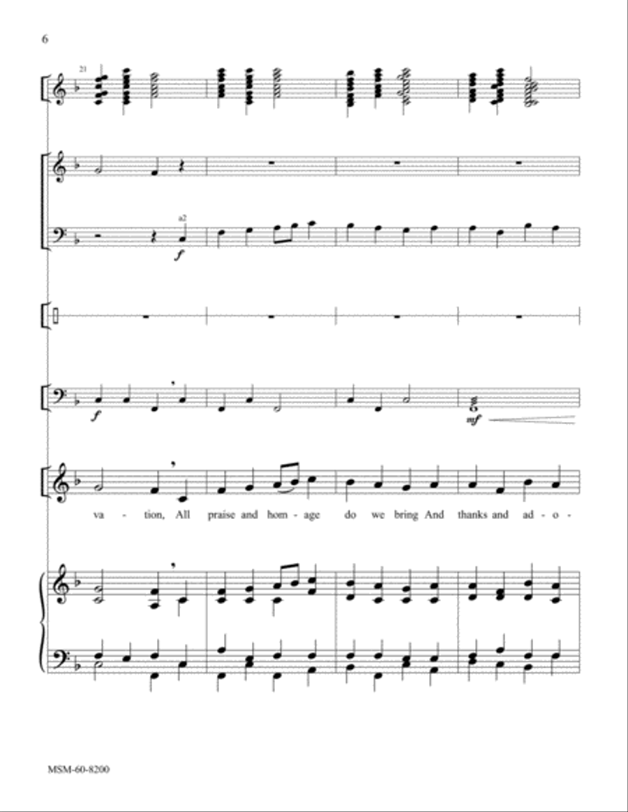To Jesus Christ, Our Sovereign King Choir scores gallery preview page 6