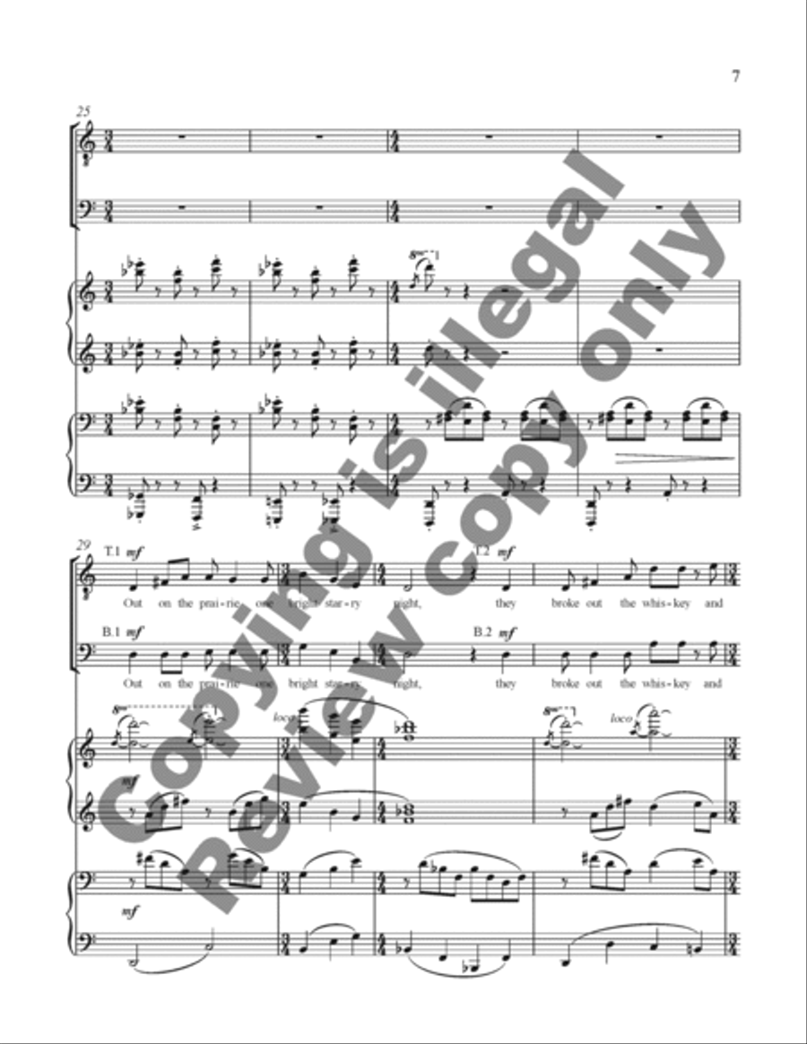 Sweet Betsy Sweet Betsy TTBB scores gallery preview page 6