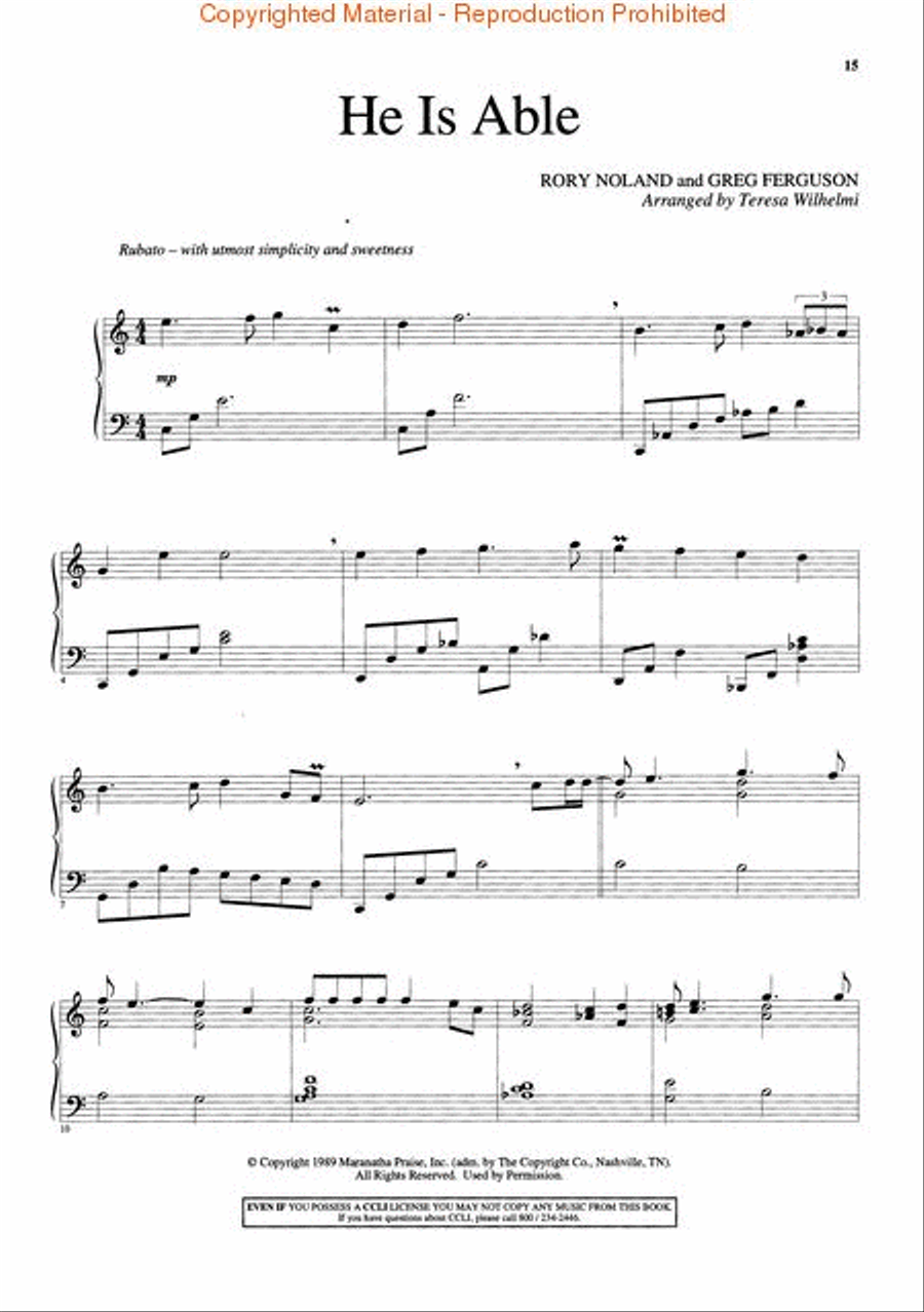 Praise...Light Jazz-Style - Piano Folio Piano Solo scores gallery preview page 4