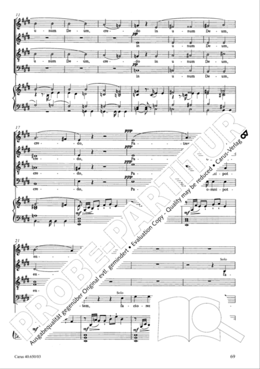 Petite Messe solennelle 4-Part scores gallery preview page 72