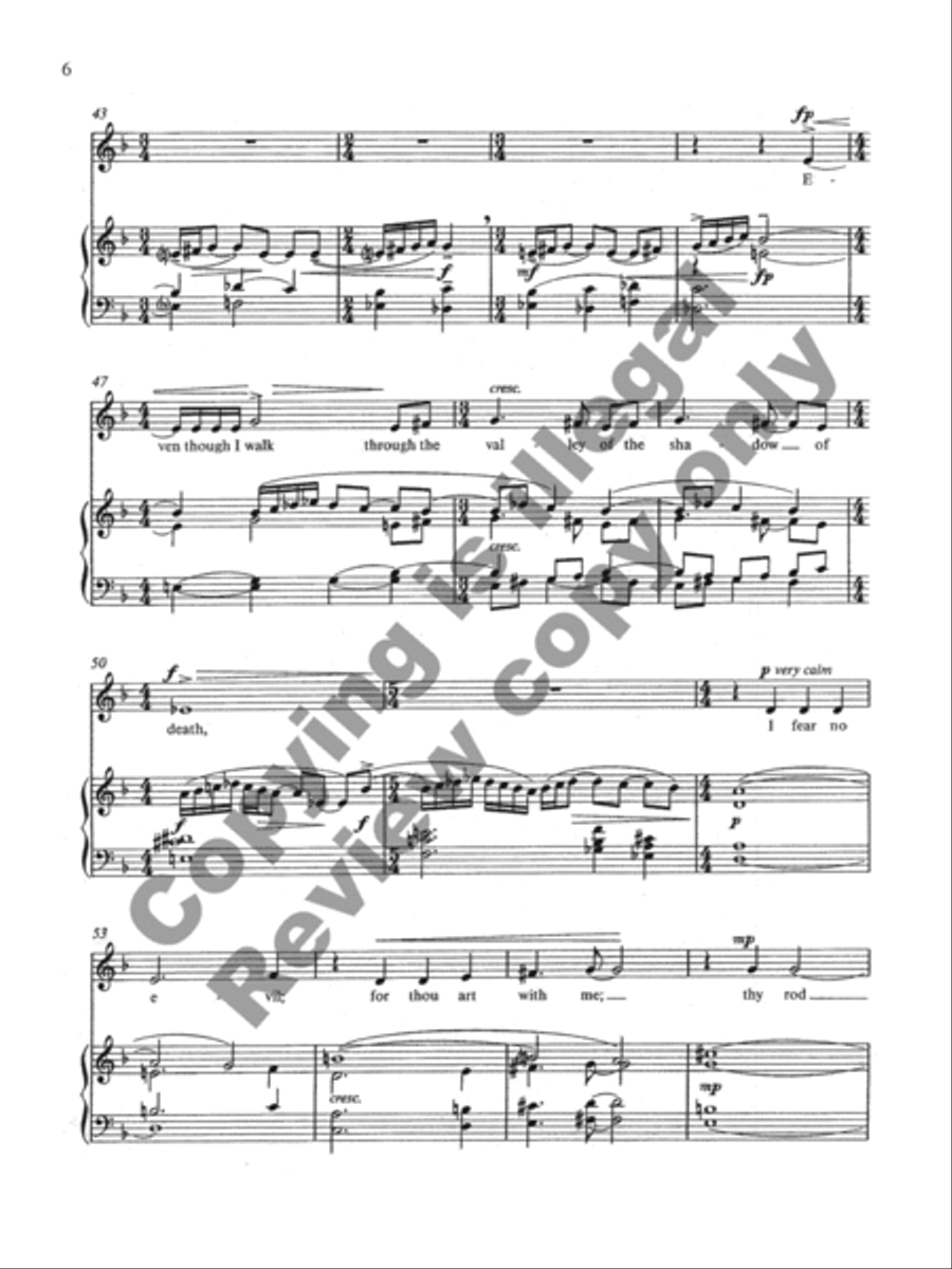 Psalm 23 Medium Voice scores gallery preview page 5