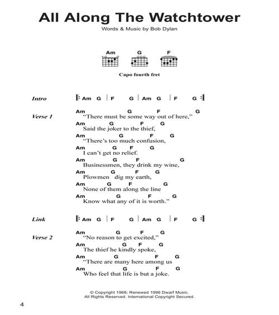 The Best of Bob Dylan Chord Songbook Acoustic Guitar scores gallery preview page 5