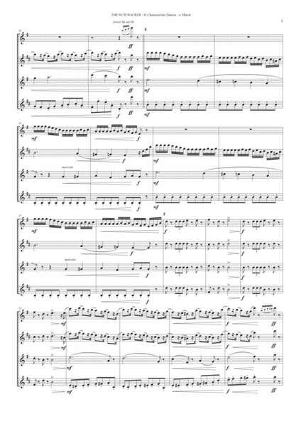 "March" from Nutcracker Suite for Saxophone Quartet image number null