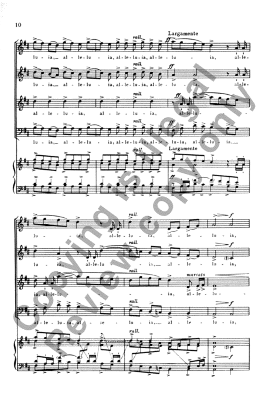 Alleluia Alleluia 4-Part scores gallery preview page 12