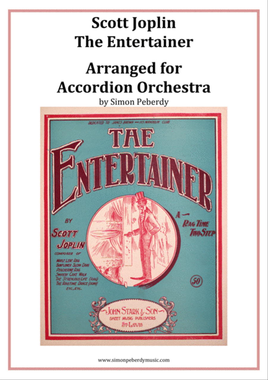 The Entertainer (Joplin) for Accordion Orchestra, arr. Simon Peberdy image number null