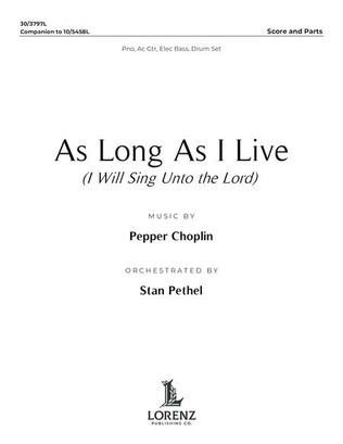 As Long As I Live - Rhythm Score and Parts