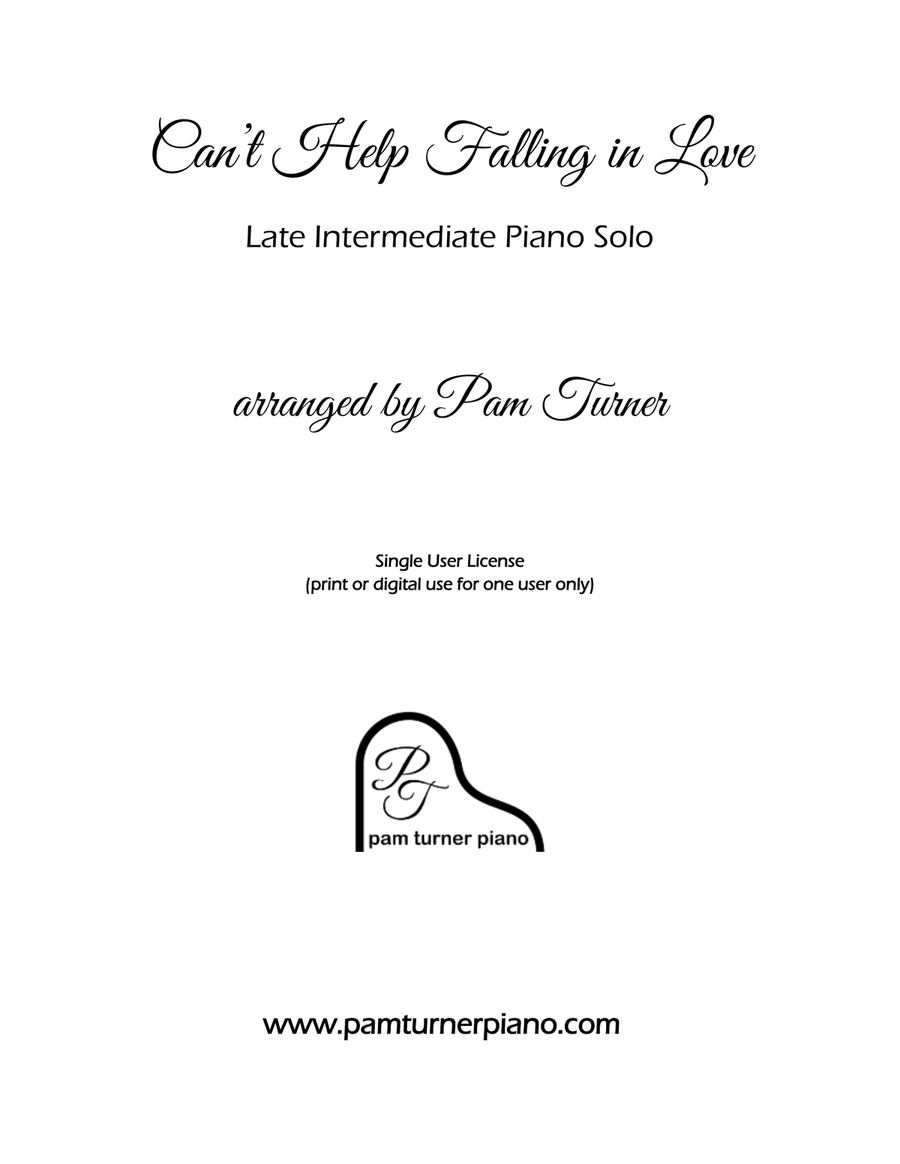 Can't Help Falling In Love Piano Solo scores gallery preview page 2