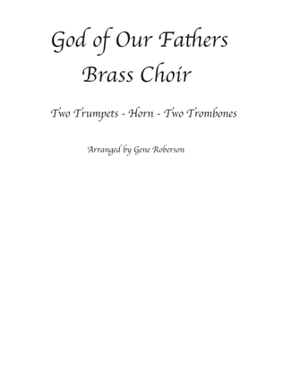 Book cover for God of Our Fathers Brass Quintet