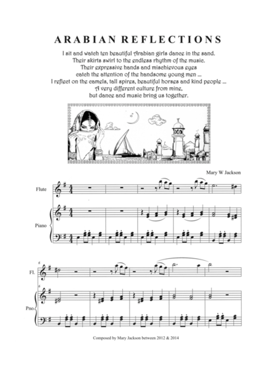 Arabian Reflections Arabian Reflections Flute Solo scores gallery preview page 1