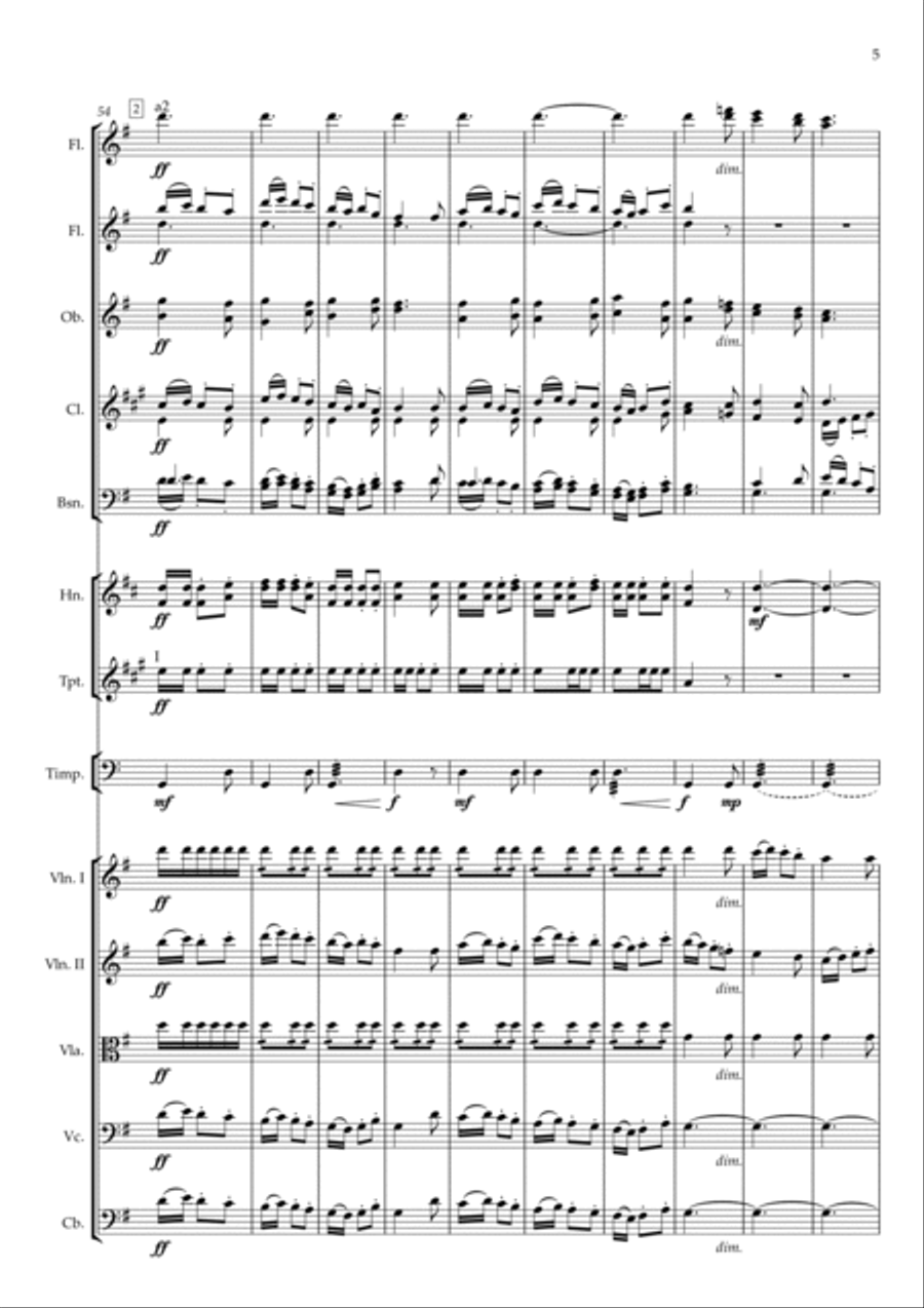 Ballet 'The Magic Drum' (Scene 11) Full Orchestra scores gallery preview page 5