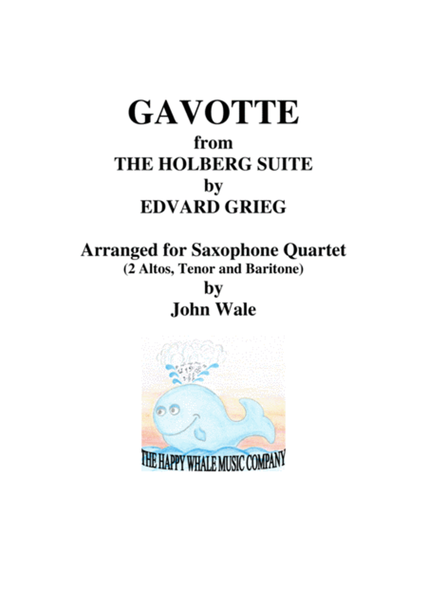GAVOTTE from the HOLBERG SUITE (Sax quartet) image number null