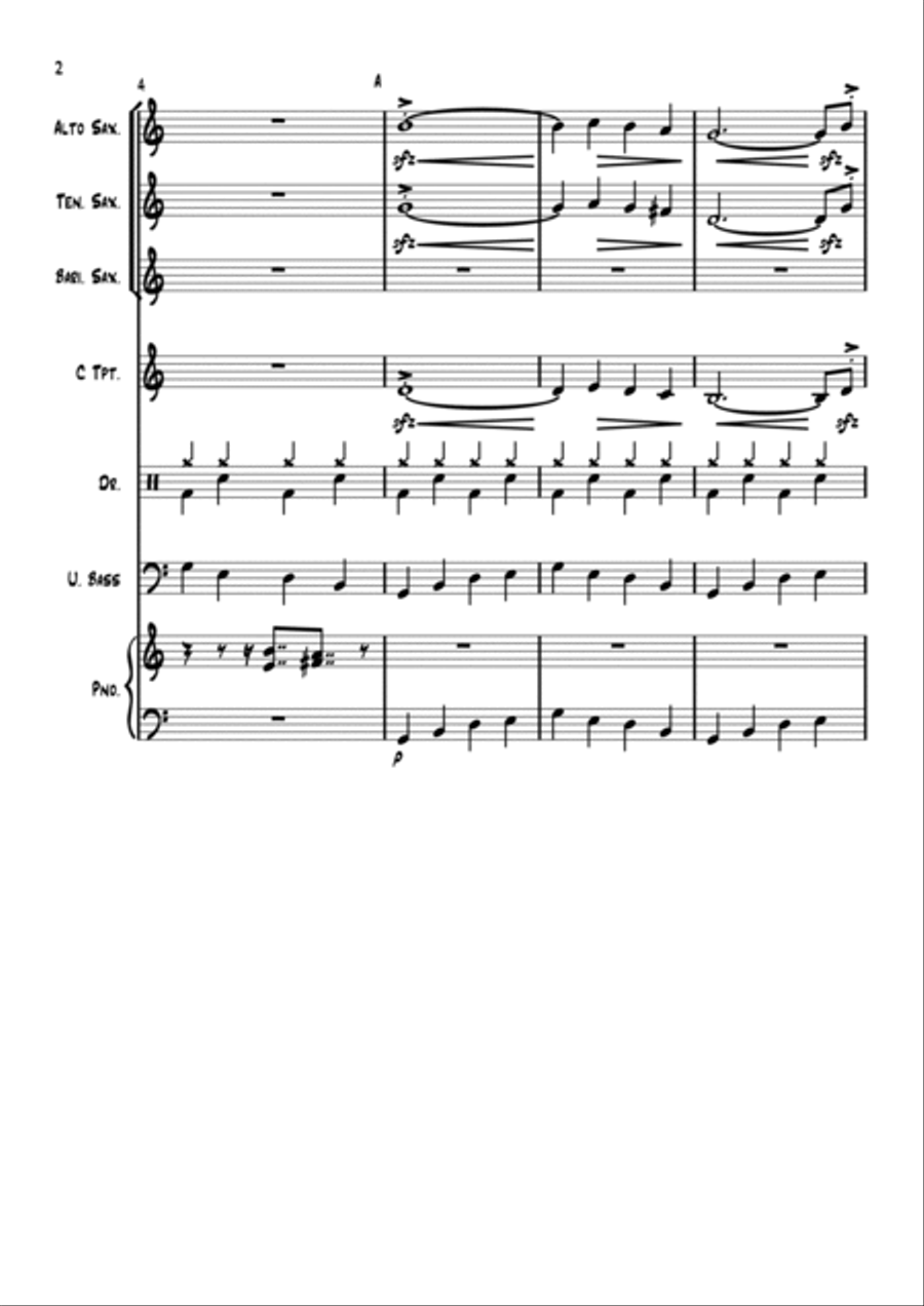 The Hucklebuck - Instrumental Version Jazz Ensemble scores gallery preview page 2