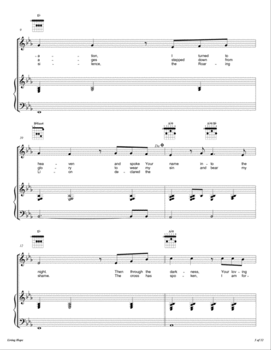 Living Hope Voice scores gallery preview page 4