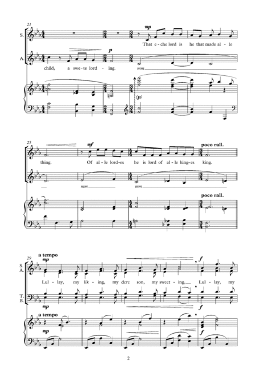 Lullaby Of The Nativity Lullaby Of The Nativity Choir scores gallery preview page 2