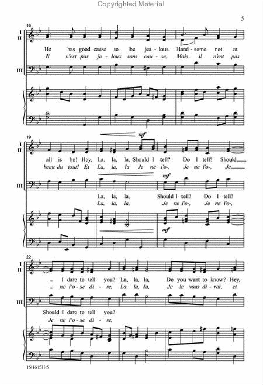 Je le Vous Dirai Je le Vous Dirai 3-Part scores gallery preview page 4