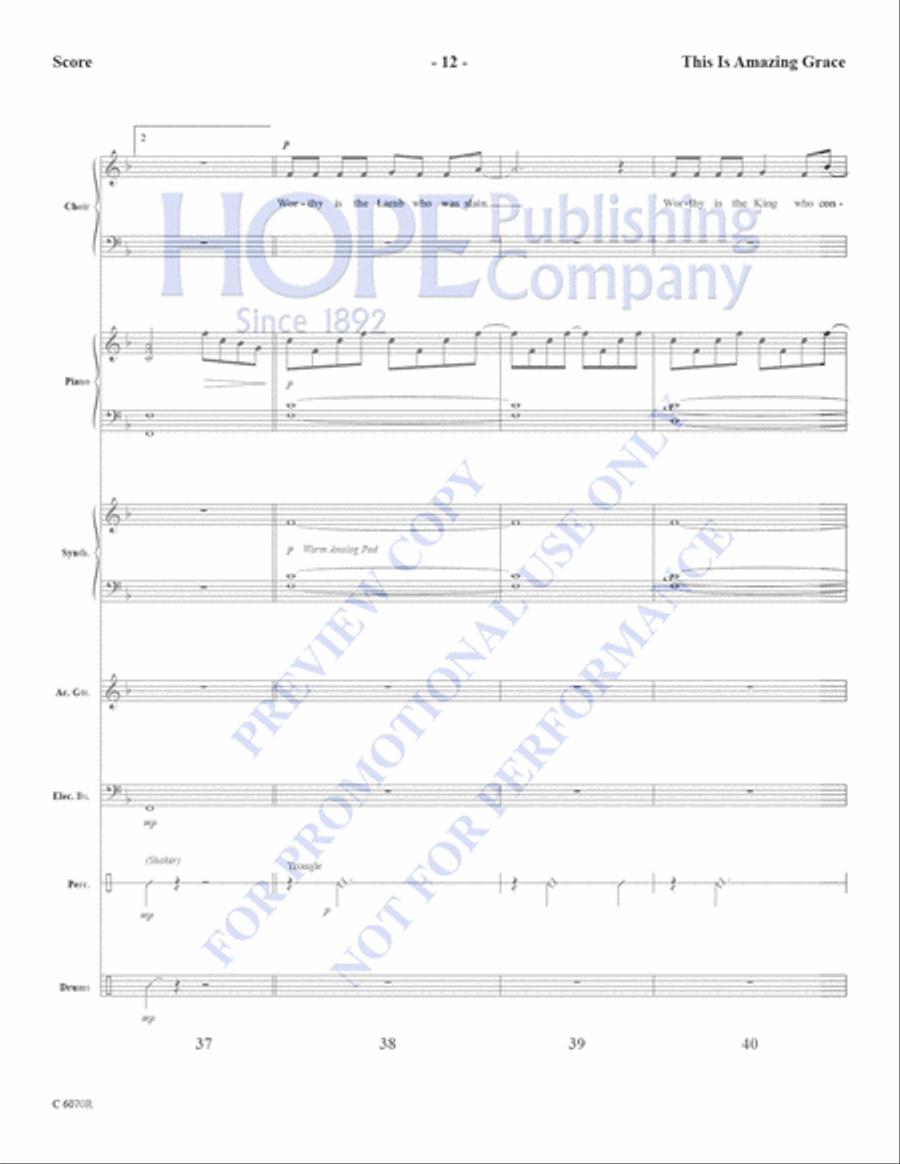 This is Amazing Grace This is Amazing Grace Choir scores gallery preview page 14