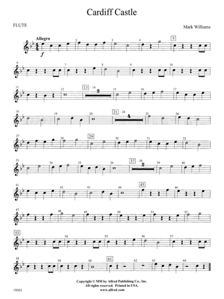 Cardiff Castle: Flute by Mark Williams Concert Band - Digital Sheet Music