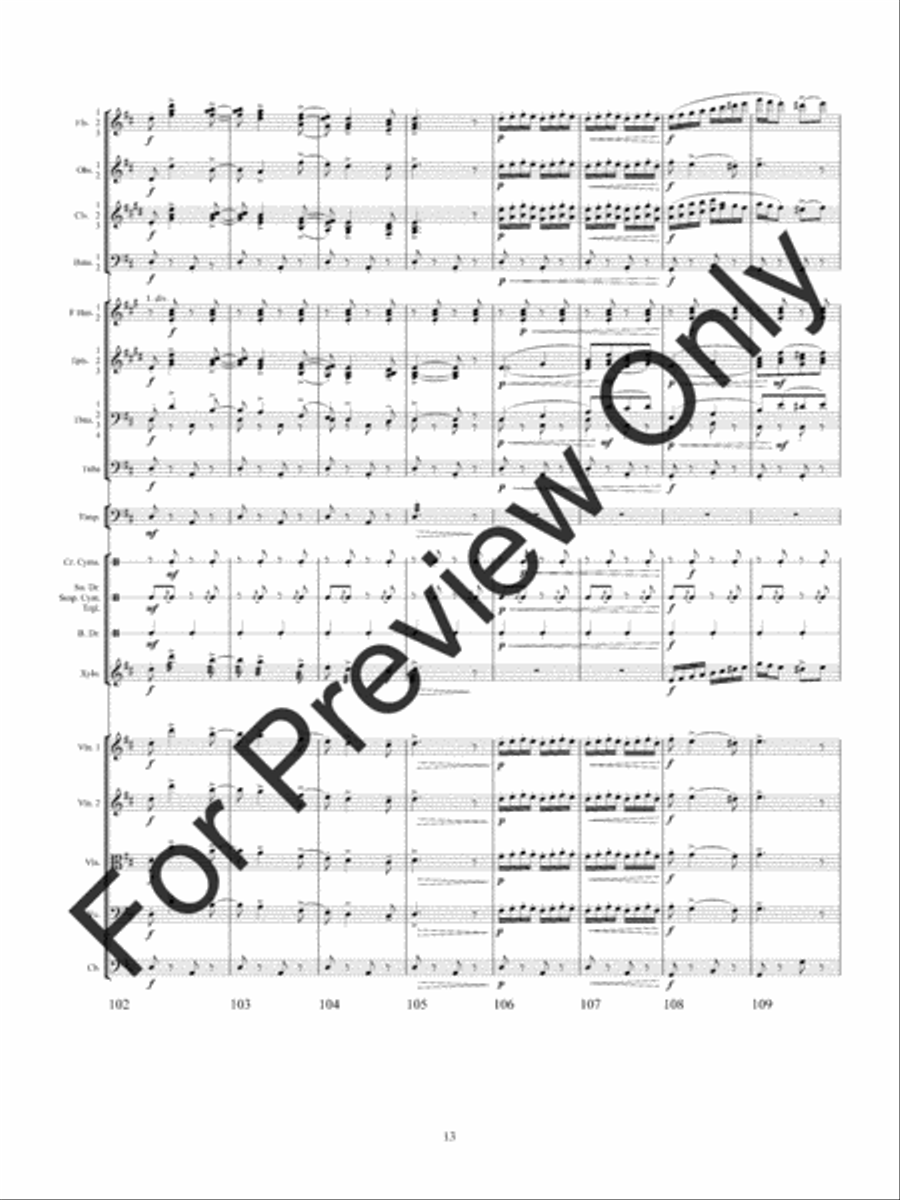 Csardas (Score) Full Orchestra scores gallery preview page 17