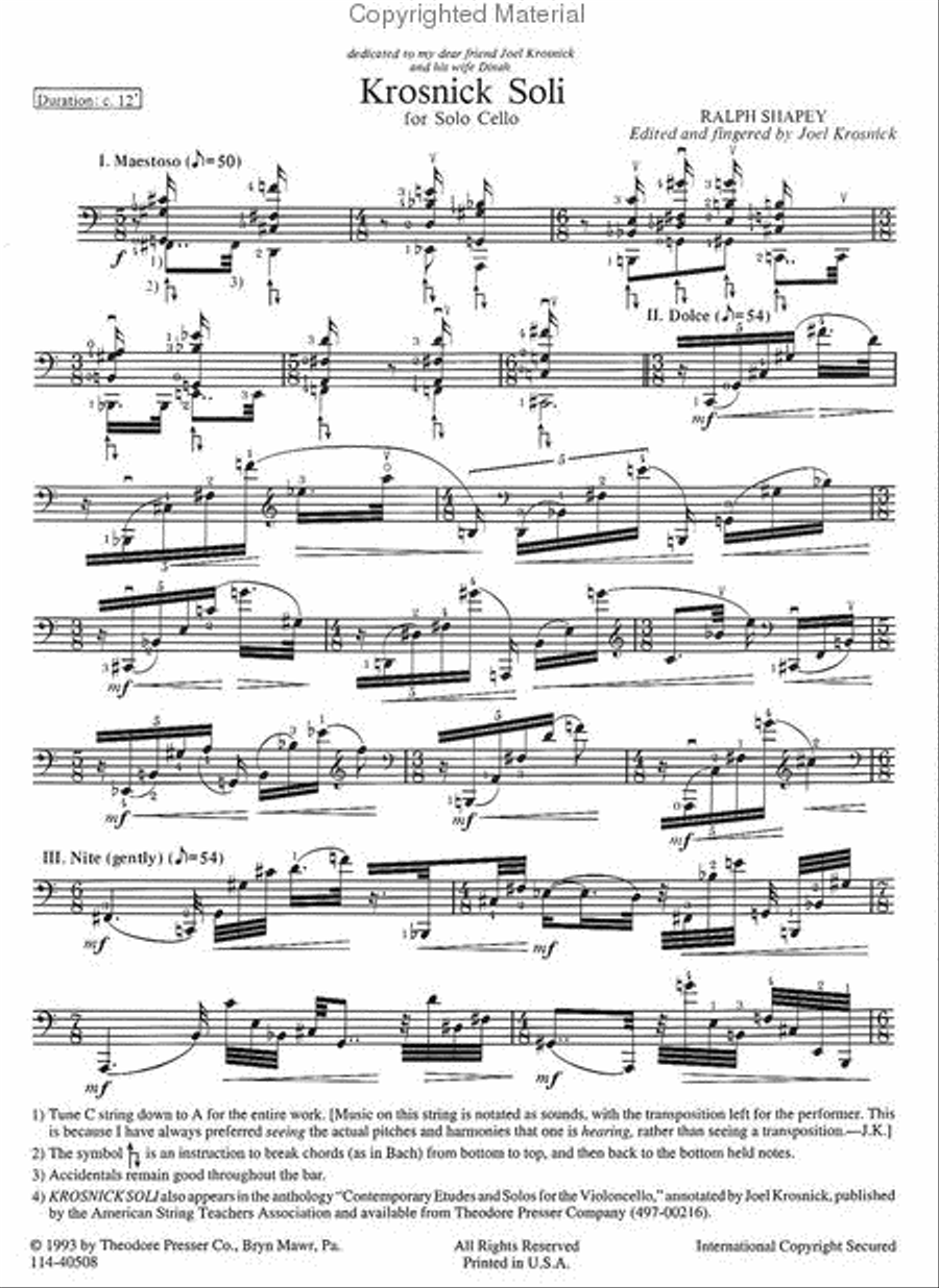 Krosnick Soli Chamber Music scores gallery preview page 2
