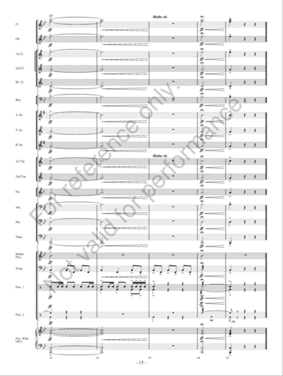 Call Of Champions Concert Band scores gallery preview page 16