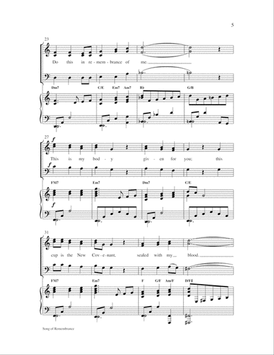 Song of Remembrance 3-Part scores gallery preview page 6