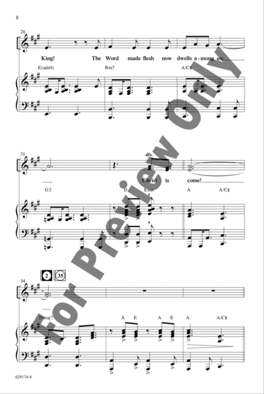 Noel, Christ Is Born! - Choral Book Unison Choir scores gallery preview page 11