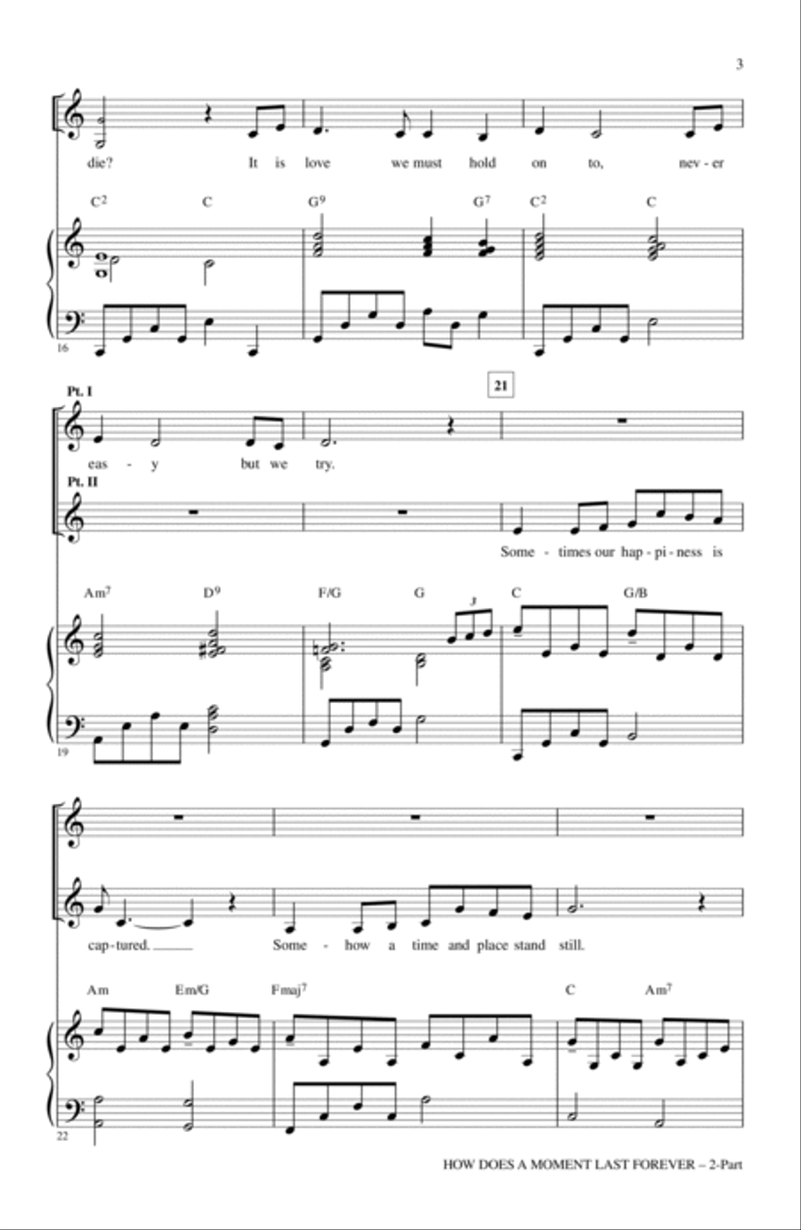 How Does A Moment Last Forever (from Beauty And The Beast) (arr. Mac Huff) 2-Part scores gallery preview page 2