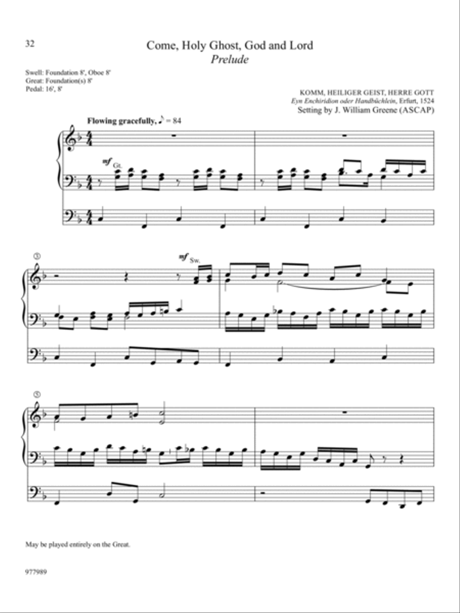 Proclaim! Preludes and Harmonizations for the Hymn of the Day (Easter, Ascension, Pentecost, Holy Trinity) Organ scores gallery preview page 8