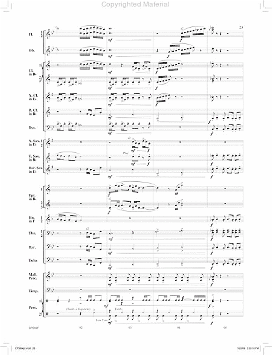 Orion's Sword Orion's Sword Concert Band scores gallery preview page 24
