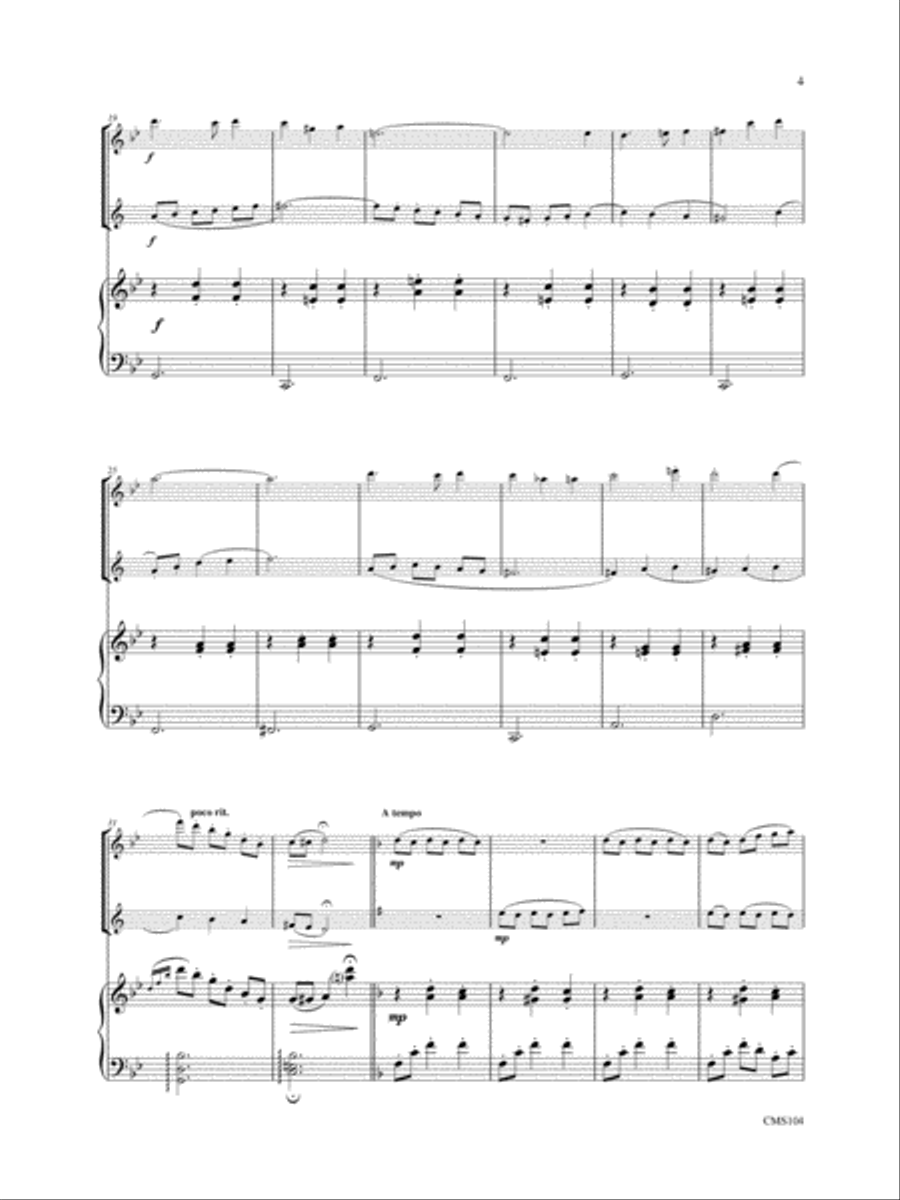 Three Bird Songs Clarinet scores gallery preview page 4