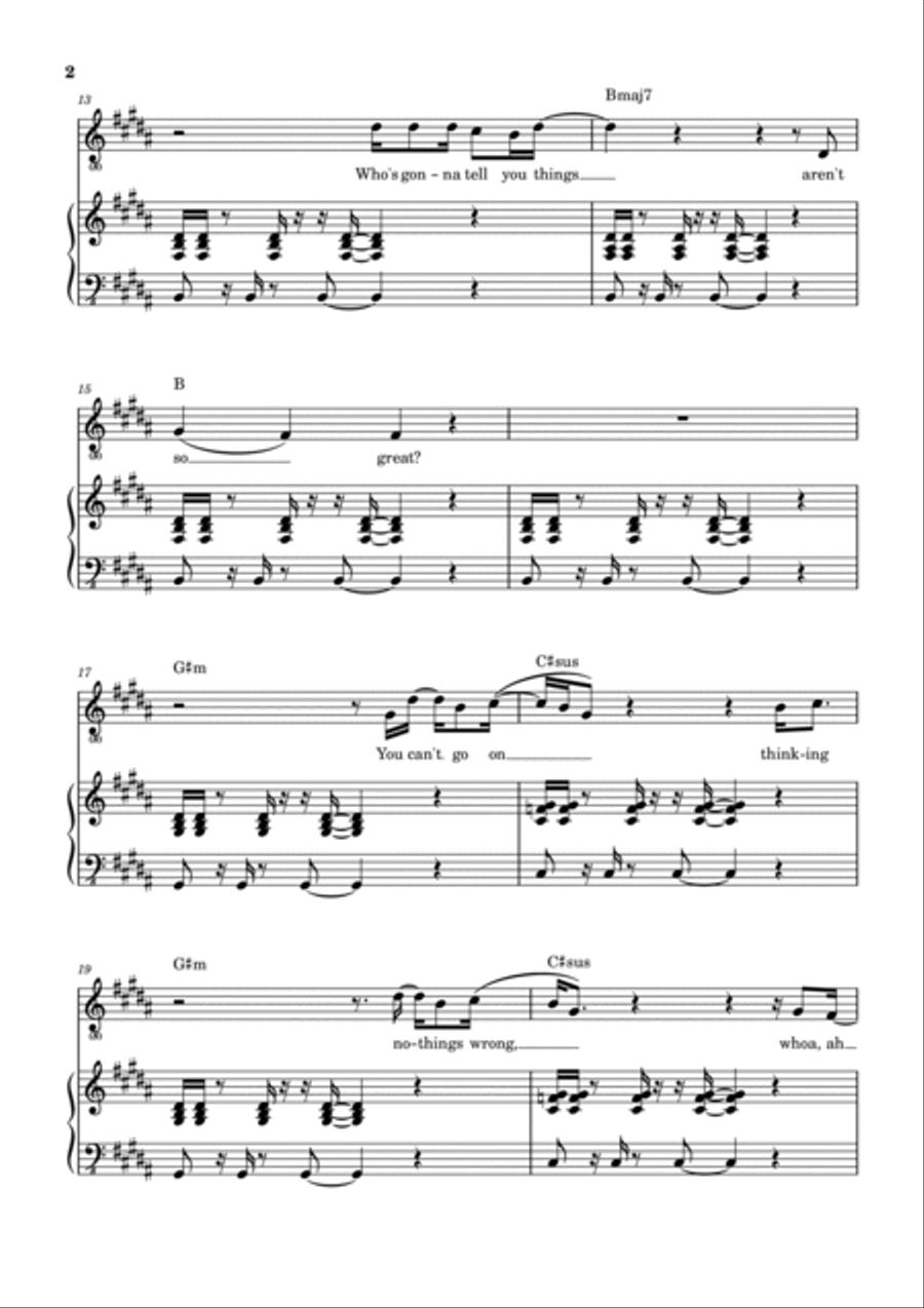 Drive Drive Piano, Vocal, Guitar scores gallery preview page 3