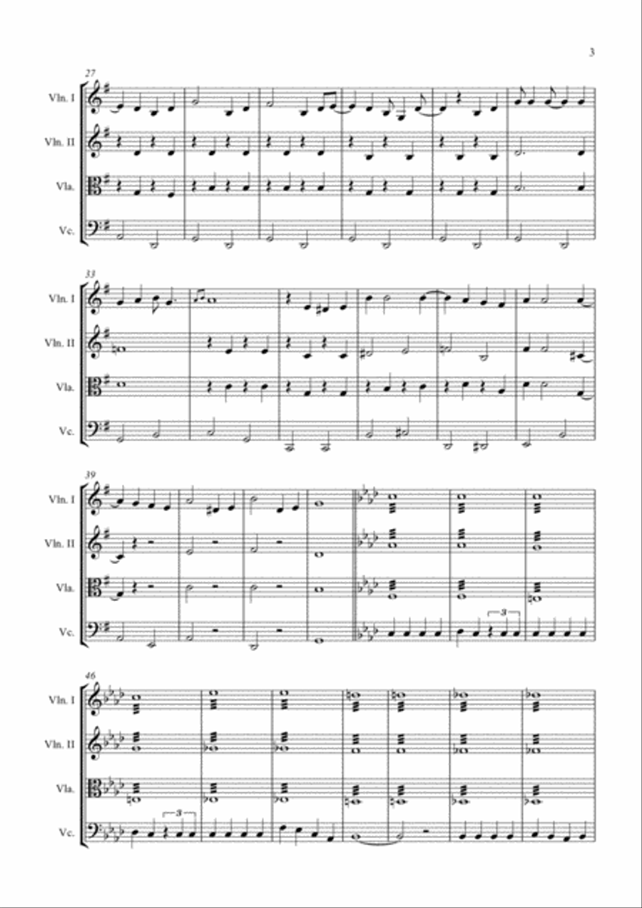 Be Our Guest Be Our Guest String Quartet scores gallery preview page 3
